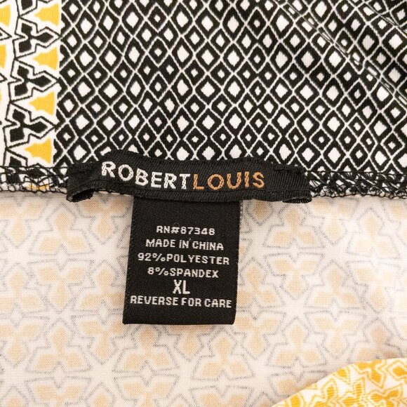 Robert Louis XL Multicolor Boho Maxi Skirt with Belt – Geometric Print - Picture 3 of 3